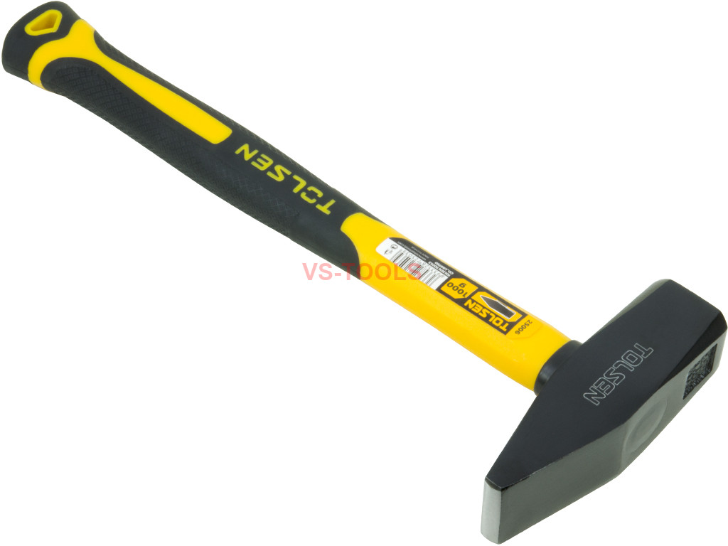 1kg 40oz Machinist Carbon Steel Hammer Fiberglass Rubber